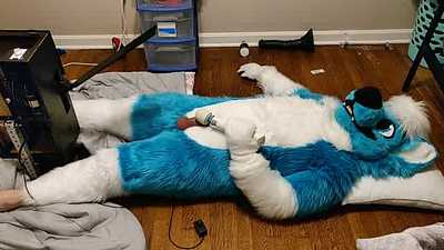 Fursuit Cbt_with_a_robospanker