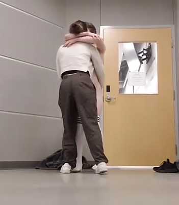 getting a blowie in the school room 