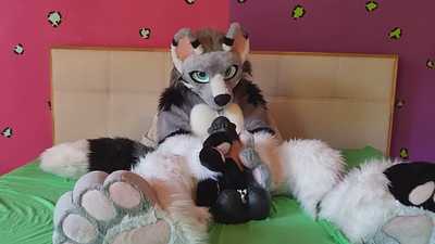 fat Dick gets a pawjob