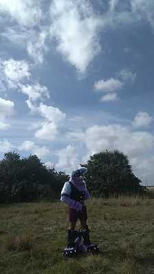 Archie's fun time outside