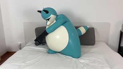 Rubber raccoon inflation