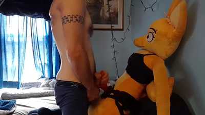 Frottage with Diane in her strap-on