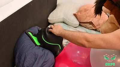 Flippy Playing with Drone