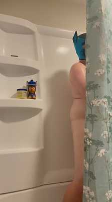Taking a shower