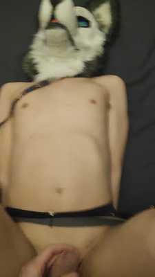 Getting a hand job while tied up