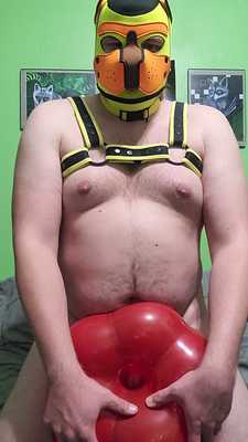 Messing around with a ballon