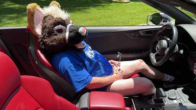 Wearing Partial and Soaking Myself In Pee In My Car